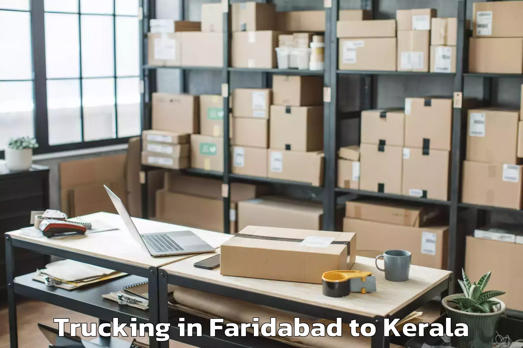 Easy Faridabad to Changanacherry Trucking Booking